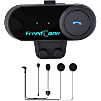 Freedconn Auriculares Intercomunicador Bluetooth de casco de motocicleta Moto Intercom Headset 1000M
